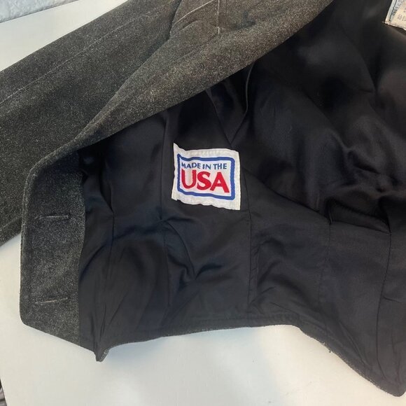 VTG Pioneer Wear Womens Cropped Western Leather Jacket Size 10 Suede 80s Padded - Picture 6 of 12